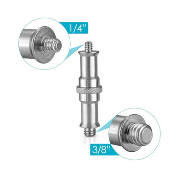 1/4 to 3/8 inch Metal Male Convertor Threaded Screw Adapter Spigot - Arahan Photo